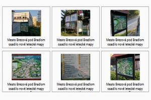 Brezová pod Bradlom: Po meste sú osadené nové letecké mapy