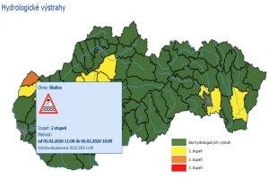 Upozornenie: Výstrahy pred povodňami v okresoch Skalica a Senica na Záhorí