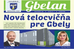 Mestské noviny mesta Gbely -  Gbelan