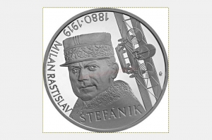 V Košariskách začína predaj mince Milan Rastislav Štefánik – 100. výročie úmrtia