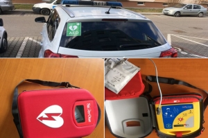 Malackí policajti majú vo výbave k záchrane života defibrilátor