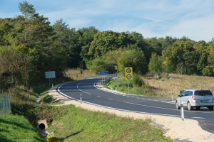 Zrekonštruovaná cesta Nové Mesto nad Váhom - Myjava.