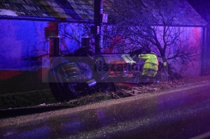 Autonehoda policajta, Brezová pod Bradlom 23.12.2018