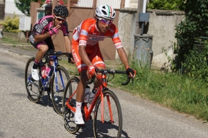 Egan Bernal počas úniku v 2. etape Okolo Slovenska.