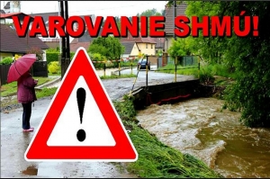 Aktuálne video: Výstraha pred povodňami 2. stupňa pre okresy Senica a Skalica, okres Malacky 1. stupeň