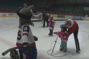 VIDEO TVS Skalica: Deti na hokej v Skalici s vĺčikom Gooly