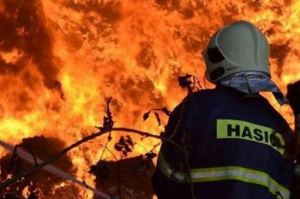 Hasiči zasahujú pri požiari v lokalite mesta Myjava