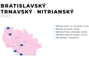 Plán opráv v Trnavskom, Bratislavskom a nitrianskom kraji.