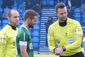 Ivan Kružliak (vpravo) v zápase Fortuna ligy FK Senica - Tatran Prešov.